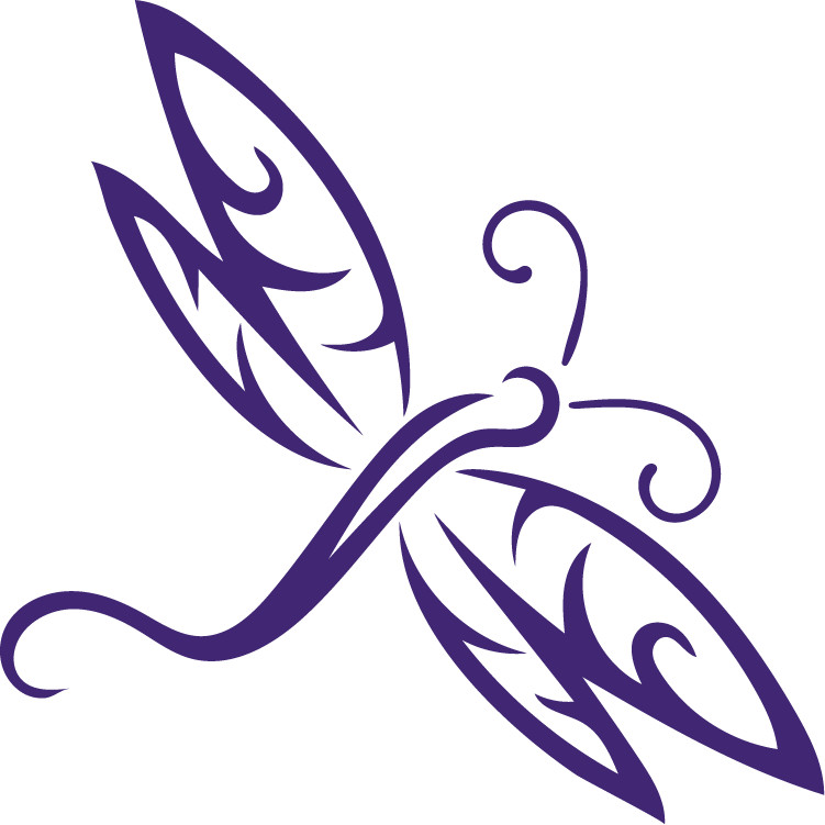 Dragon Fly Die Cut Decal – No Background Made in USA Multiple colors