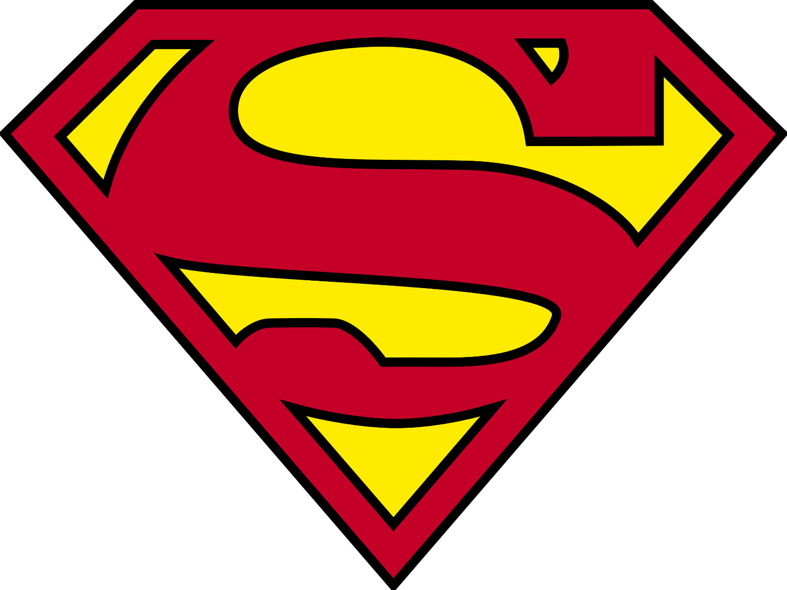 Superman sticker logo dc comics classic retro skate cell laptop bumper vinyl