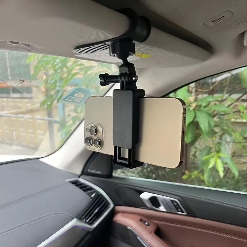 Car Sun Visor Camera Mount – Clip Holder for GoPro, DJI, Insta360
