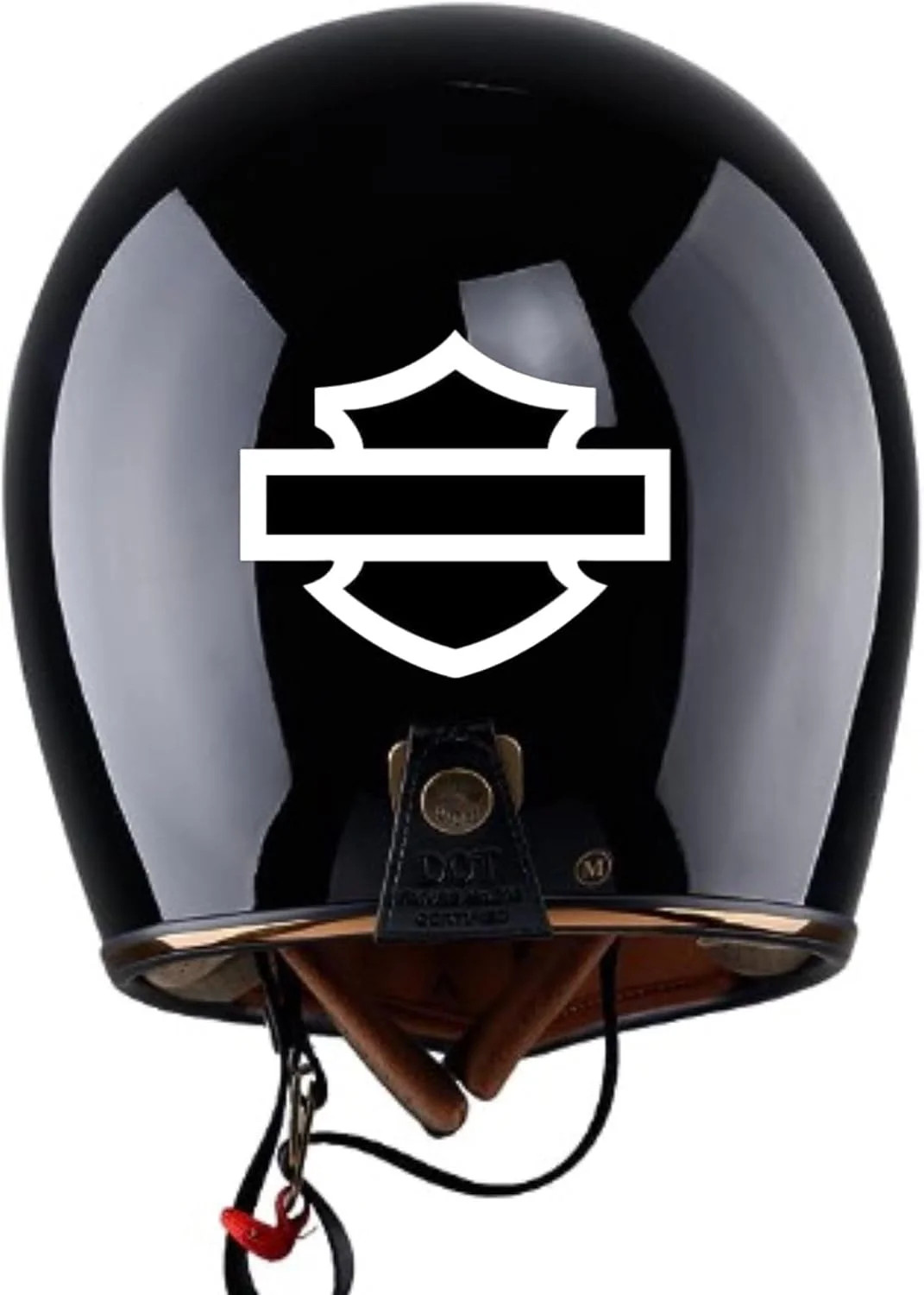 Motorcycle bar and Shield Design Vinyl Decal #2 Pieces Moto HD Club 5"x4" (White