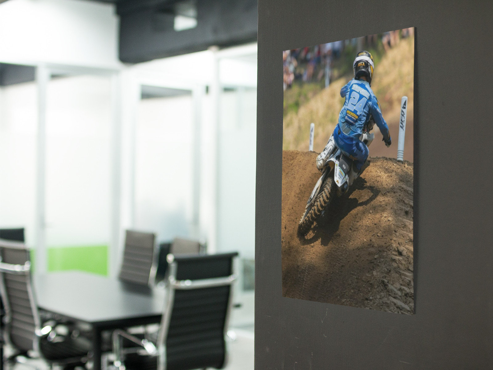 RJ HAMPSHIRE MOTOCROSS Racing Wall Vinyl Decal Poster PRINT (Removable Adhesive)