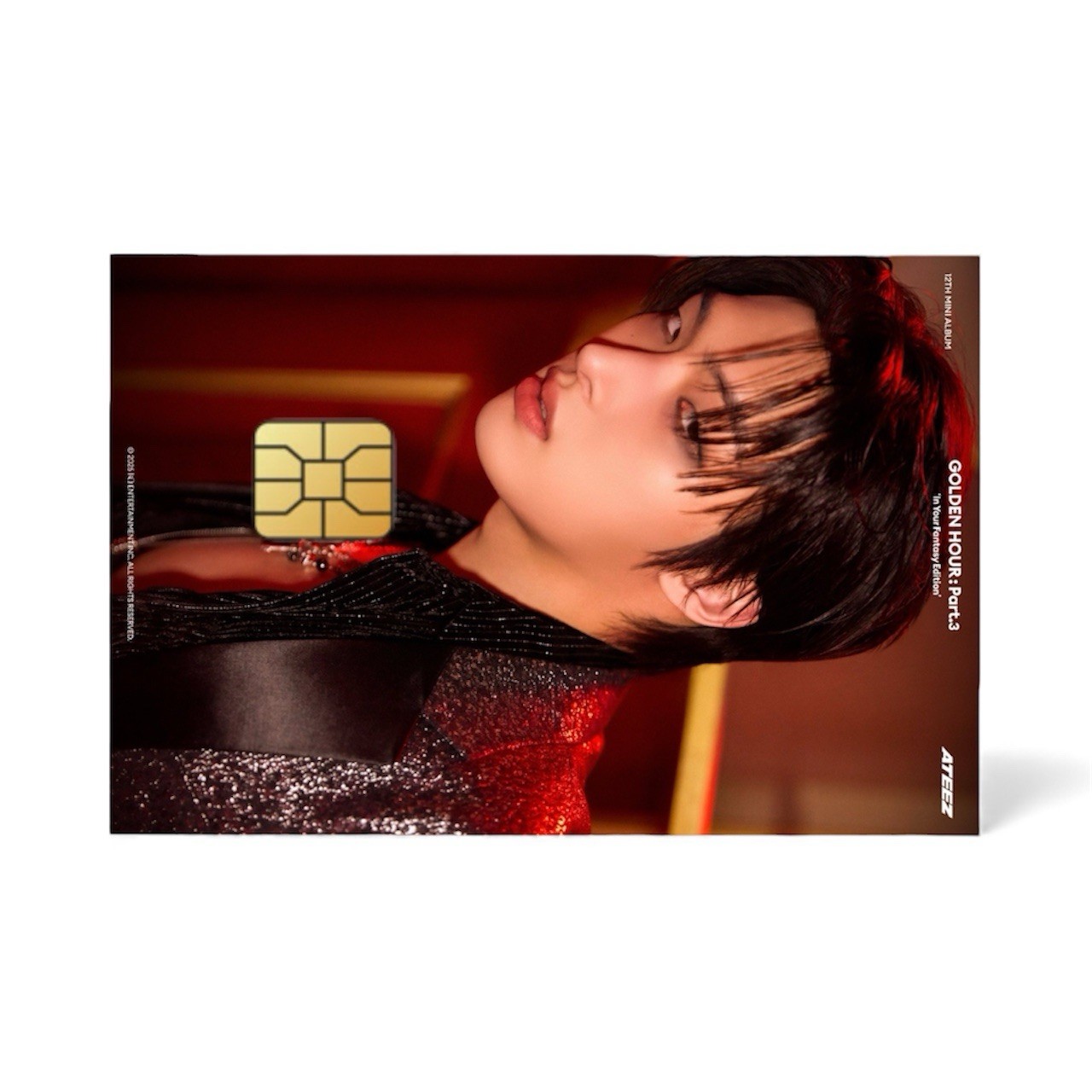 Ateez Golden Hour Mingi In Your Fantasy Part 3 Credit Card Sticker