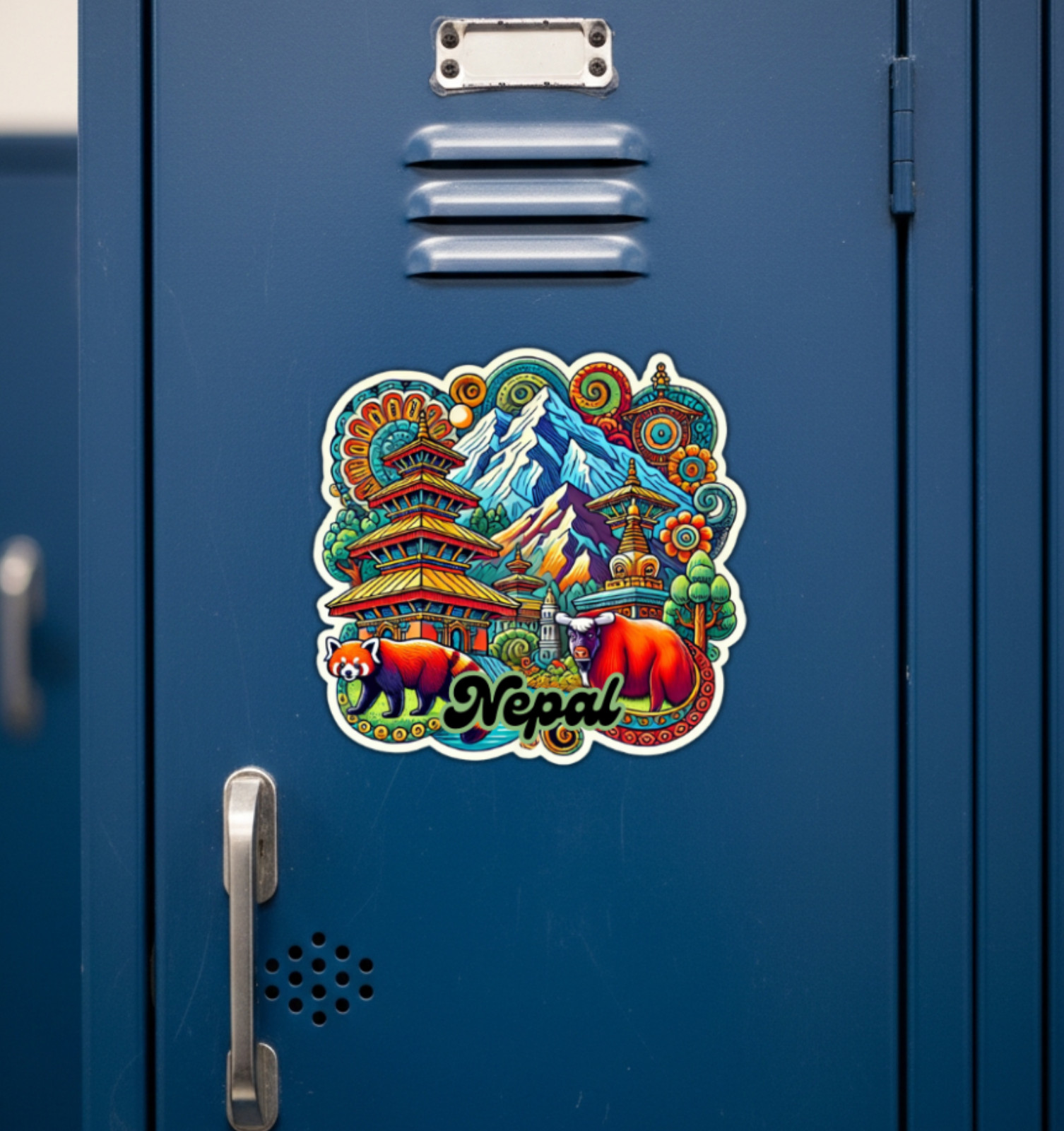 Nepal Fridge Magnet or Laptop Sticker