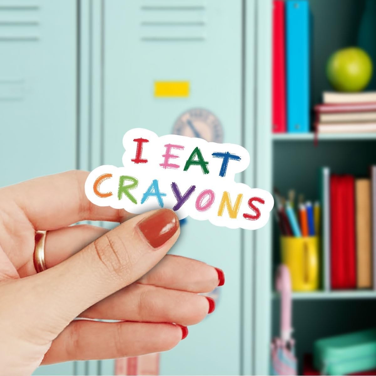 3Pcs I Eat Crayons Sticker Funny Military Crayon Gift for Veterans Soldiers Frie