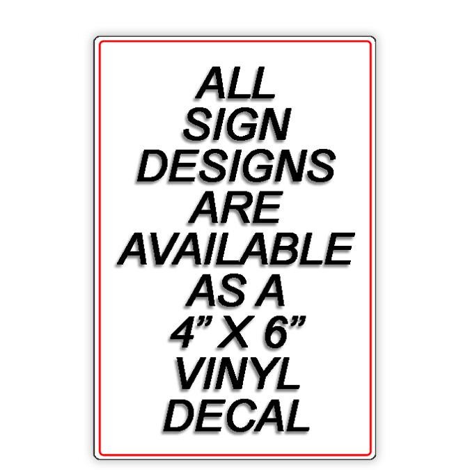 Please do not block gate metal sign or decal 6 sizes warning driveway parking