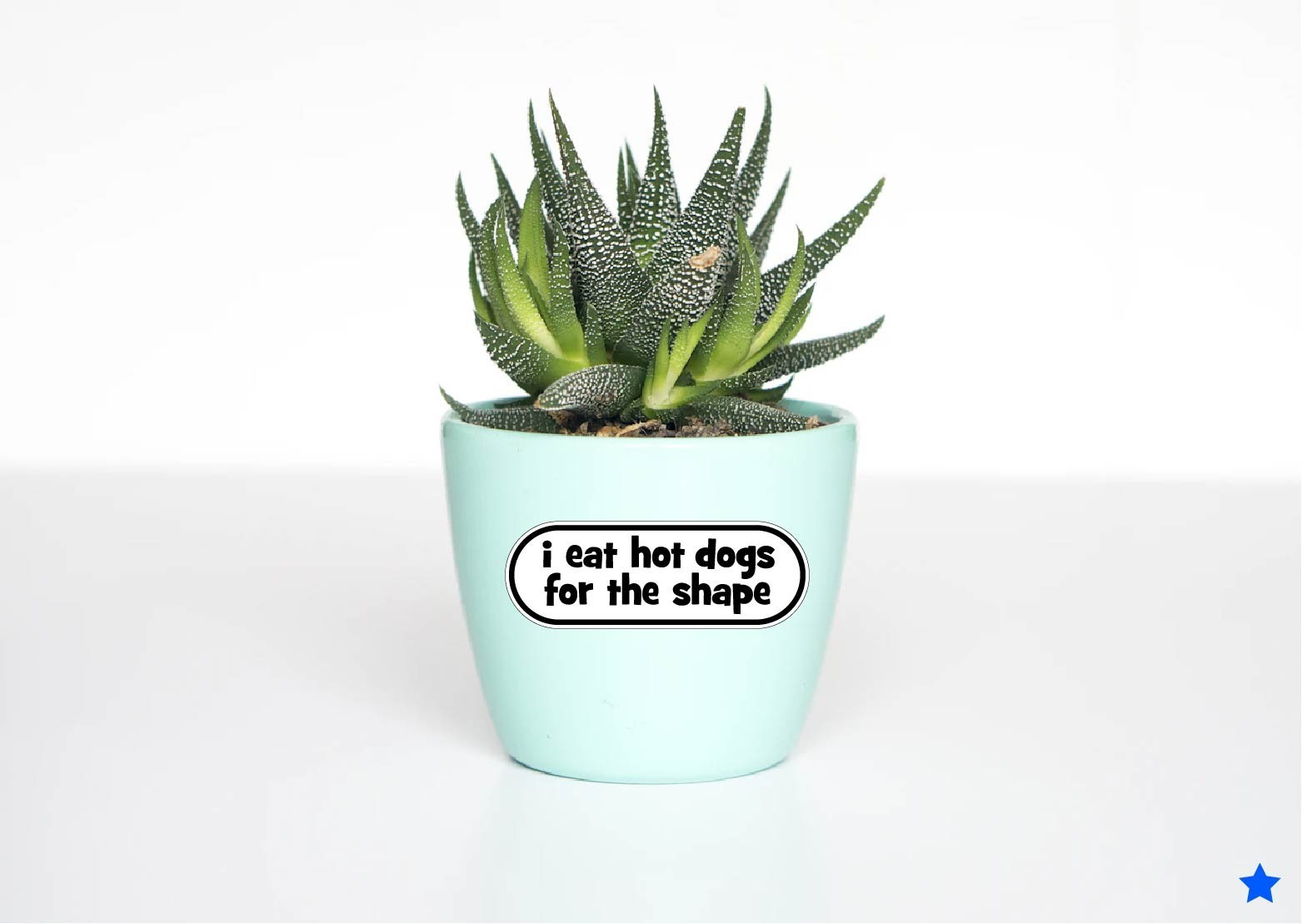 I Eat Hot Dogs for the Shape Decal Sticker Funny Hotdogs Foodie Insult Humor