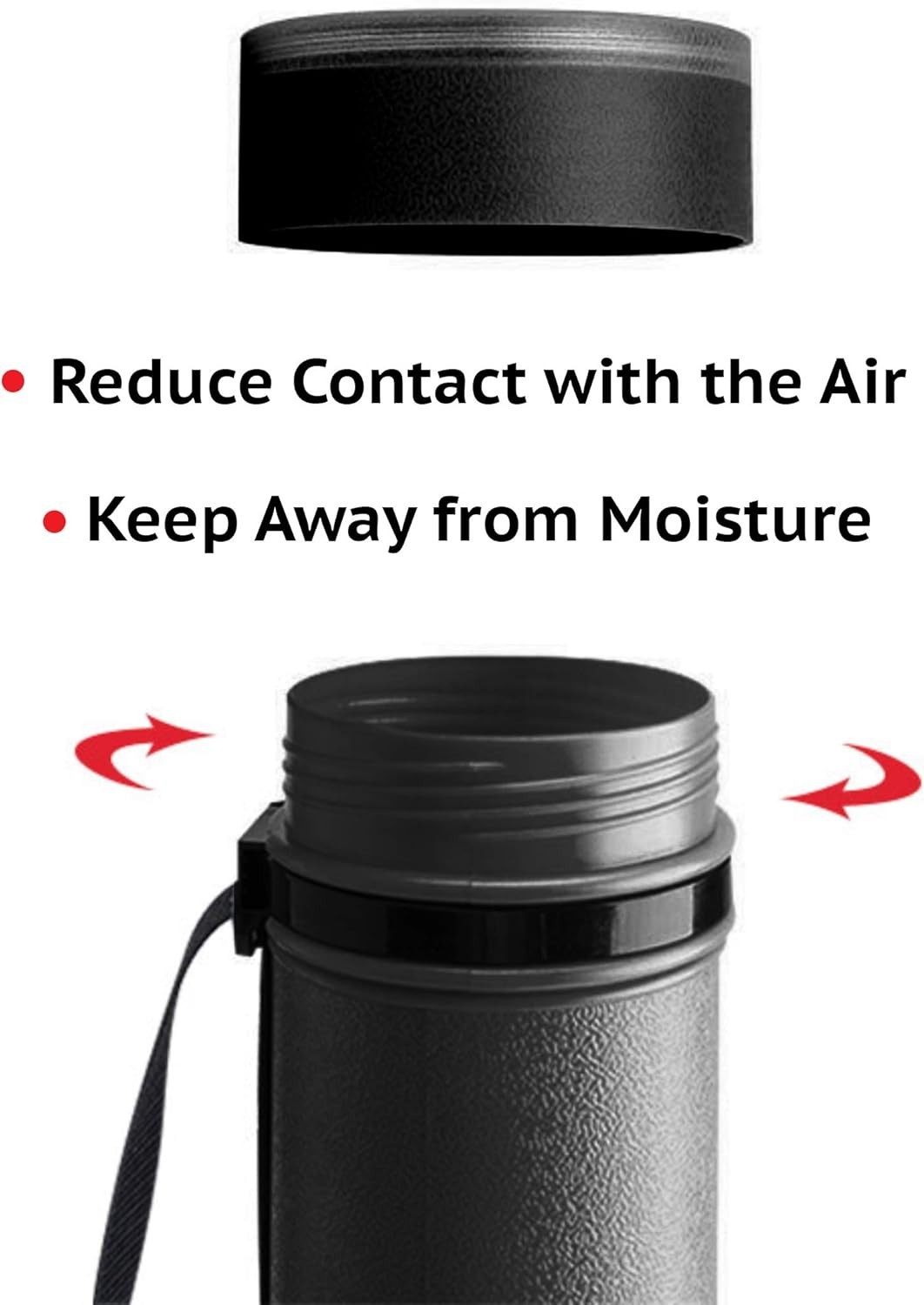 2-Pack Extendable Poster Tubes Expand from 24.5” to 40” with Shoulder Strap | Ca