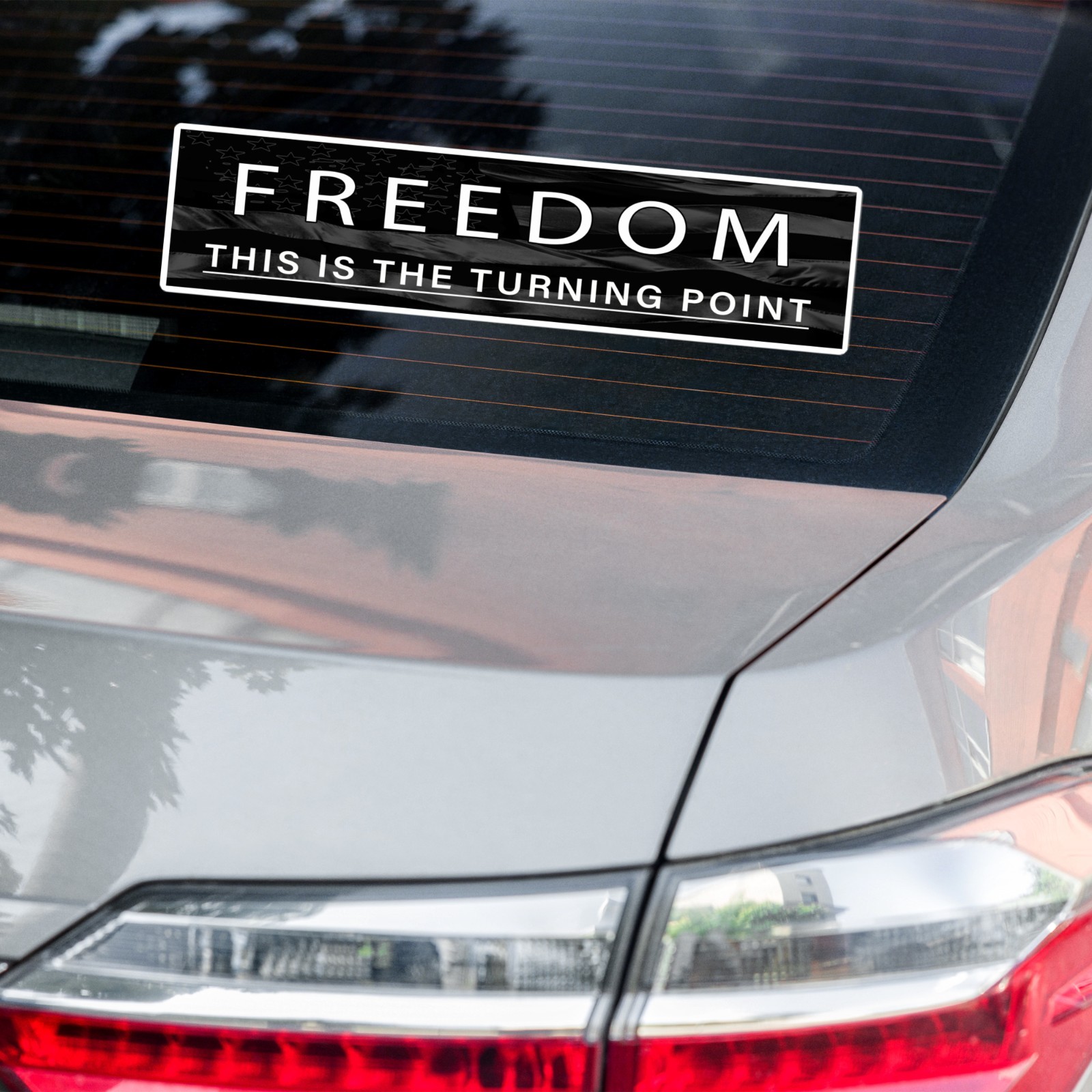FREEDOM This Is The Turning Point Charlie Kirk – Large Bumper sticker