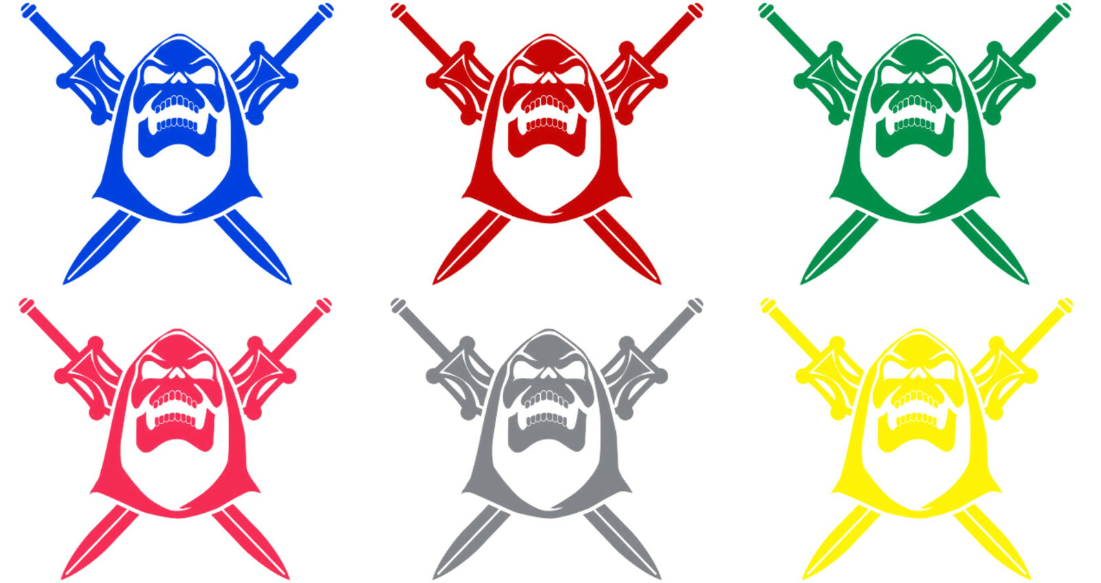 Vinyl Decal Truck Car Sticker Laptop – He-man MOTU Skeletor Skull Swords