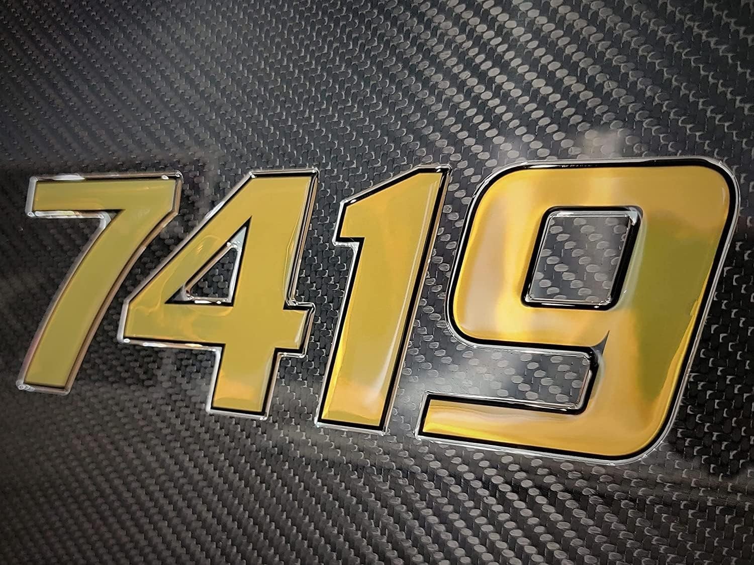 GOLD 3D RAISED BOAT REGISTRATION NUMBERS DOMED MARINE DECALS JET SKI