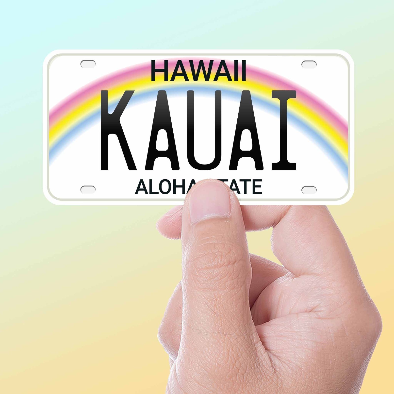 Hawaii License Plate Sticker – Choose Your City or Hawaiian Phrase