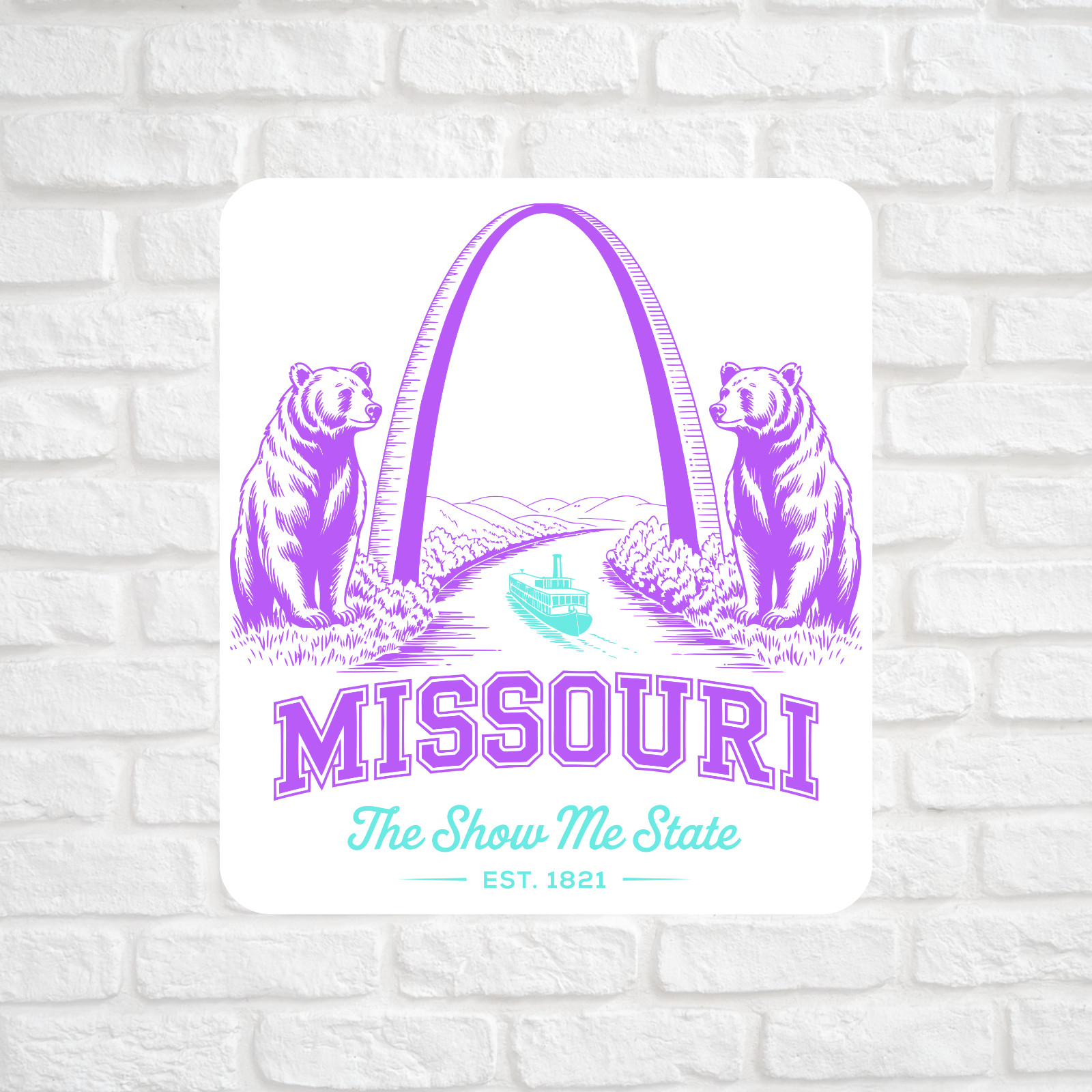 Missouri sticker vinyl decal the show me state 1821 car window laptop scrapbook