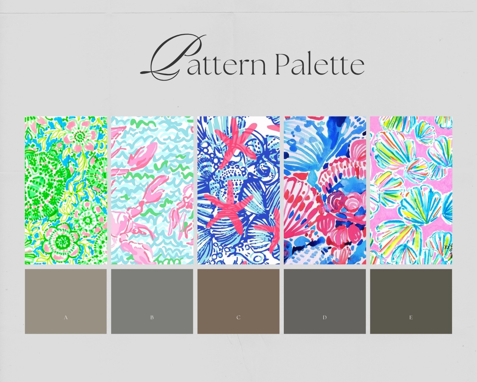 Pattern Vinyl HTV, Lilly P Floral Vinyl, Iron on Vinyl HTV for Cricut Machine