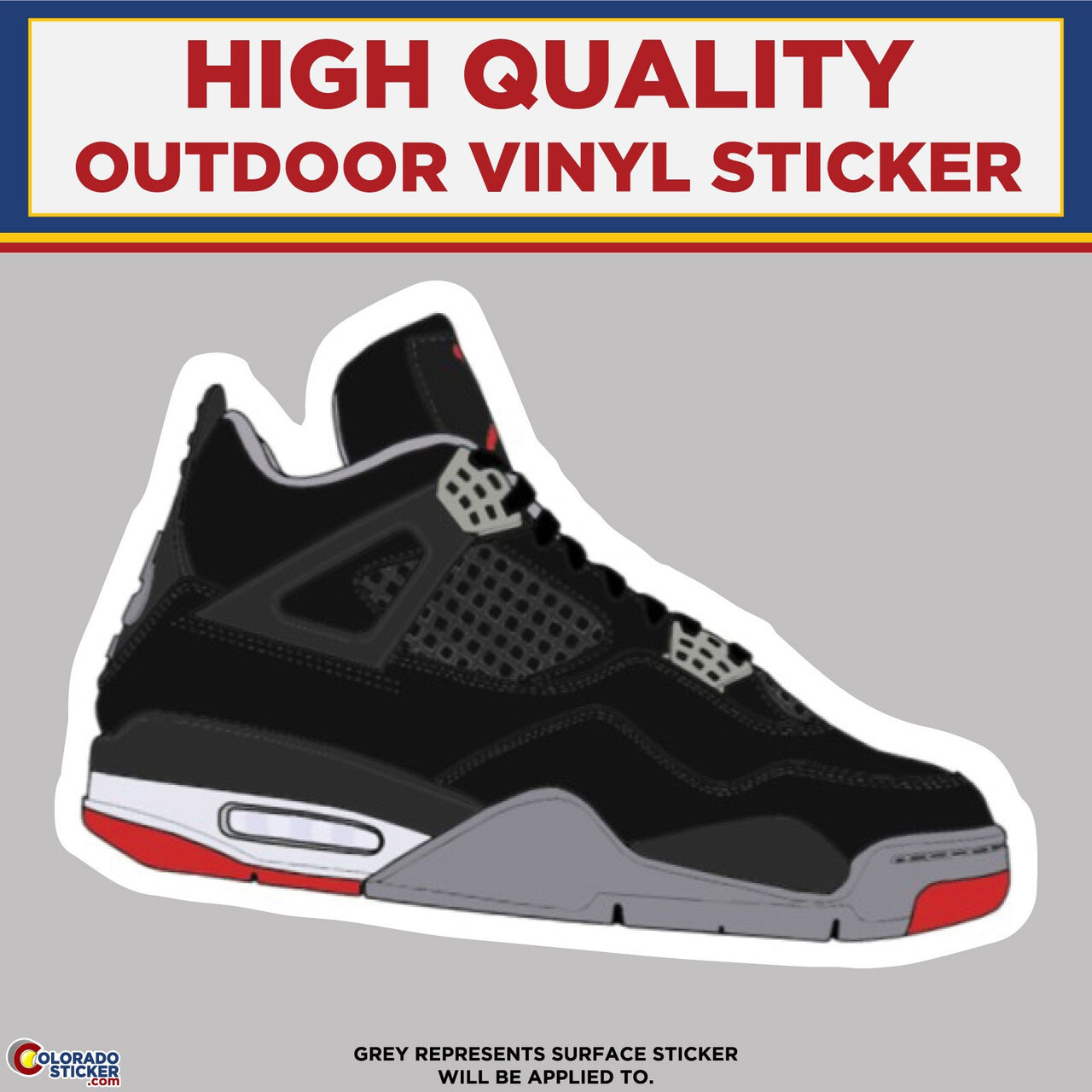 Jordan Basketball Shoe, High Quality Vinyl Stickers