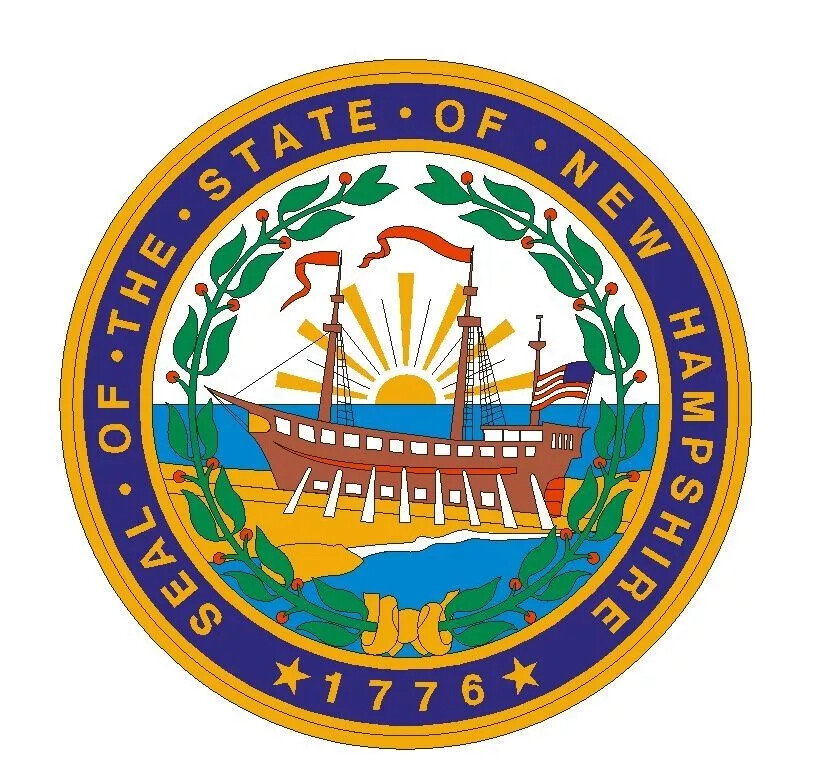 New Hampshire State Seal Sticker Decal R546