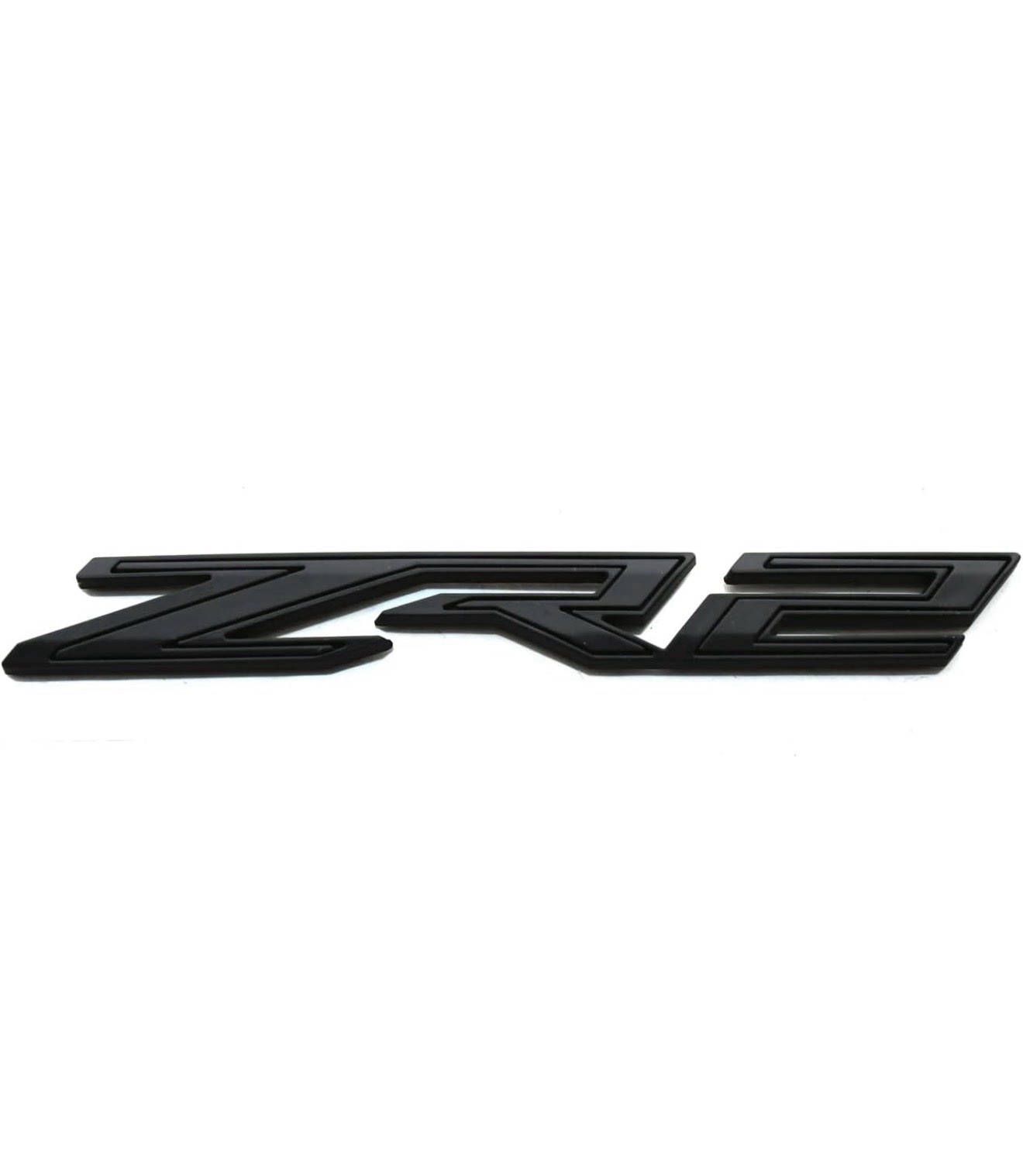 1pc Rear Tailgate ZR2 Emblem Sticker 3D Badge Replacement for 2019+ Matte Black