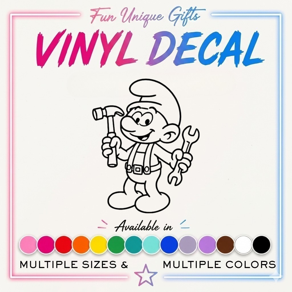 Smurf Vinyl Decal Sticker -Multiple Colors & Sizes- SHIPS FREE
