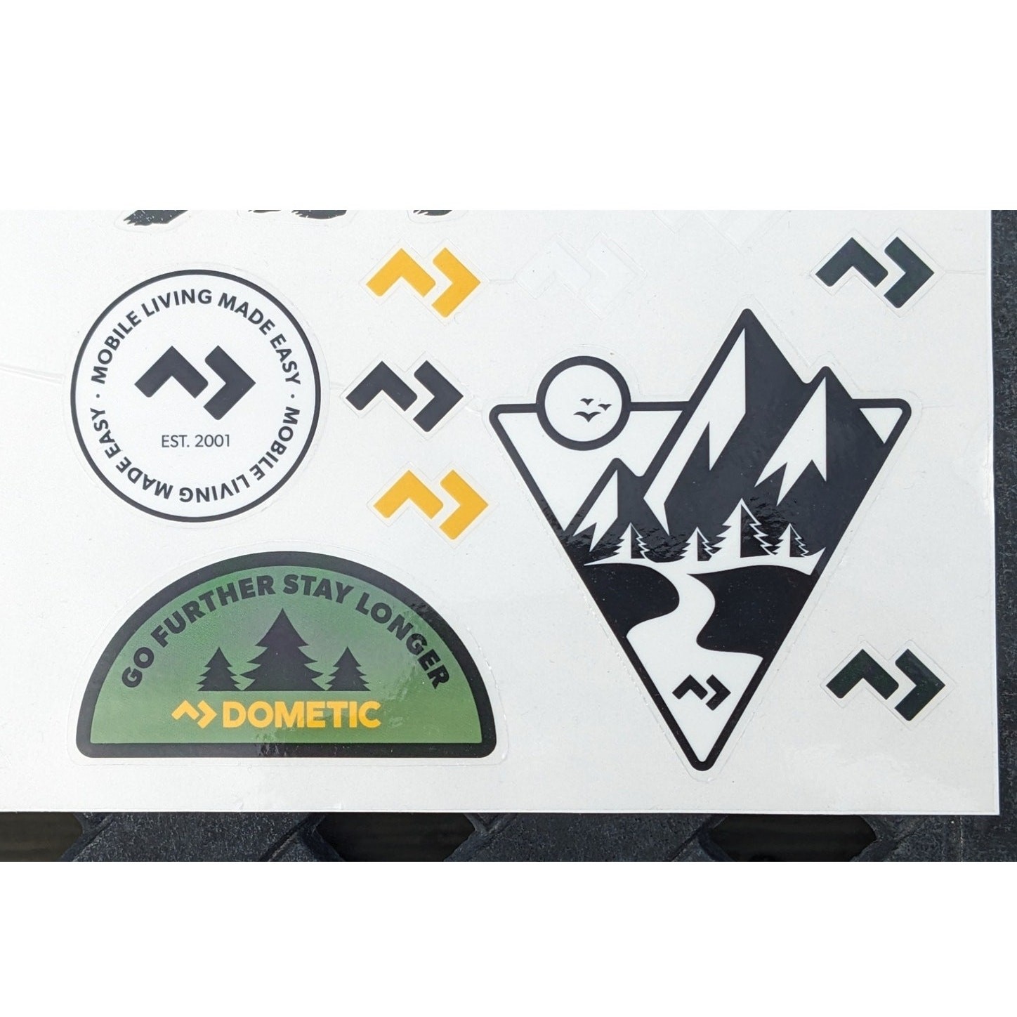 Lot 36 DOMETIC STICKERS Cooler RV Bumper Window ~ Wild Outdoor Explore Bear Buck