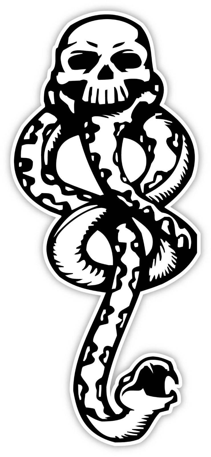 Harry Potter Hogwarts Dark Mark Skull Snake Vinyl Decal Sticker*SIZES* Wall