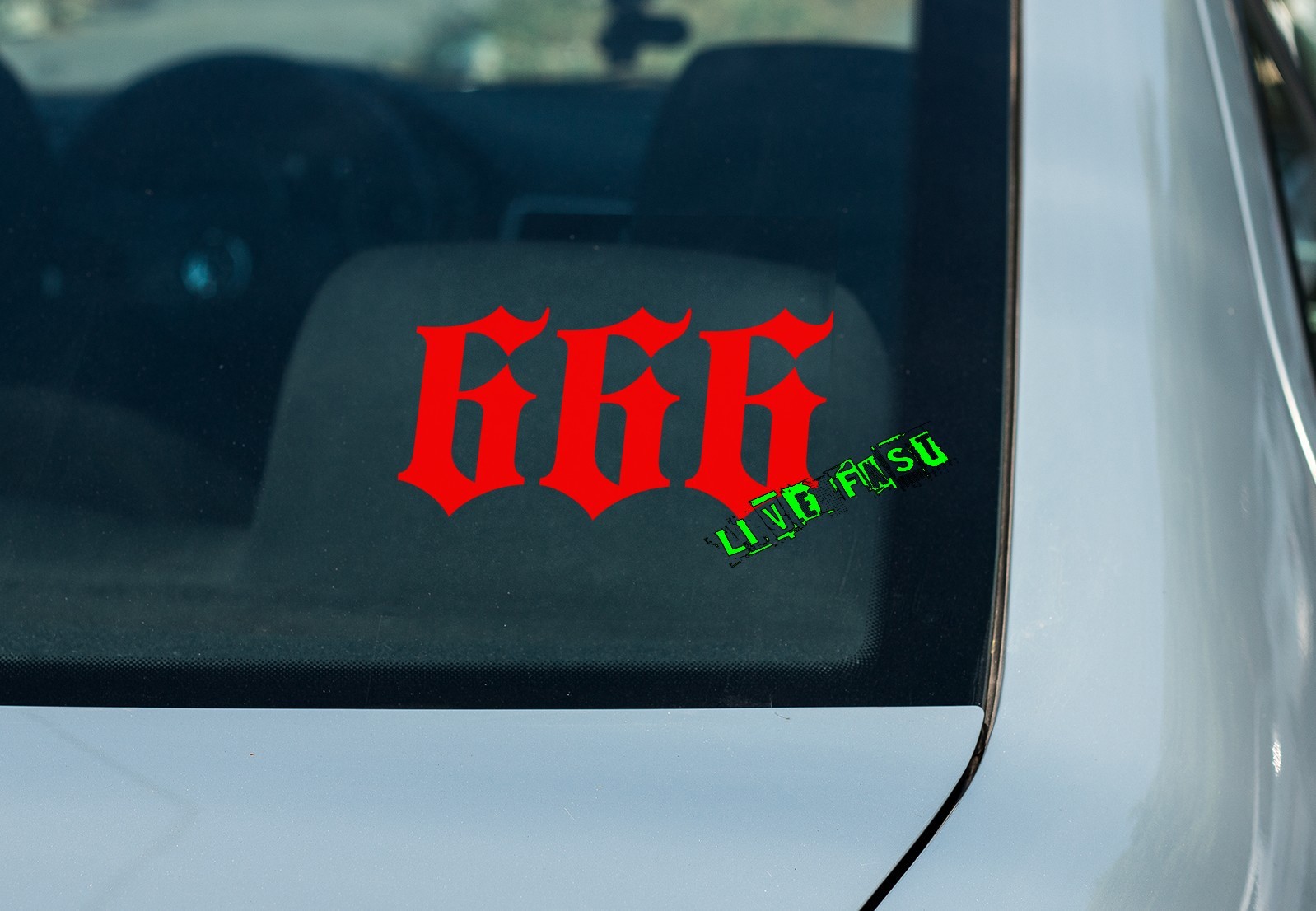 666 DECAL STICKER outlaw biker custom chopper motorcycle gas tank art ftw 13 69