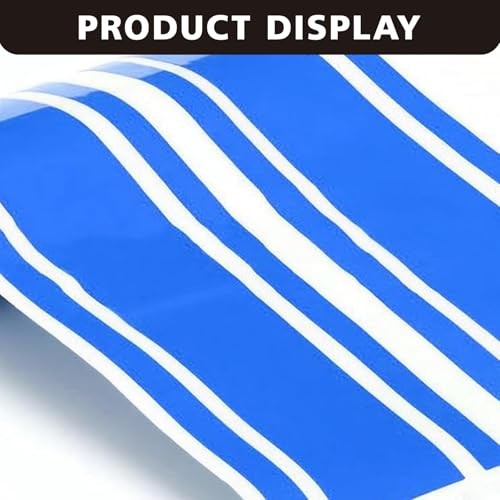 Car Hood Decal Stickers – Sports Fashion Racing Stripe – Blue – 2 PCS – Blue