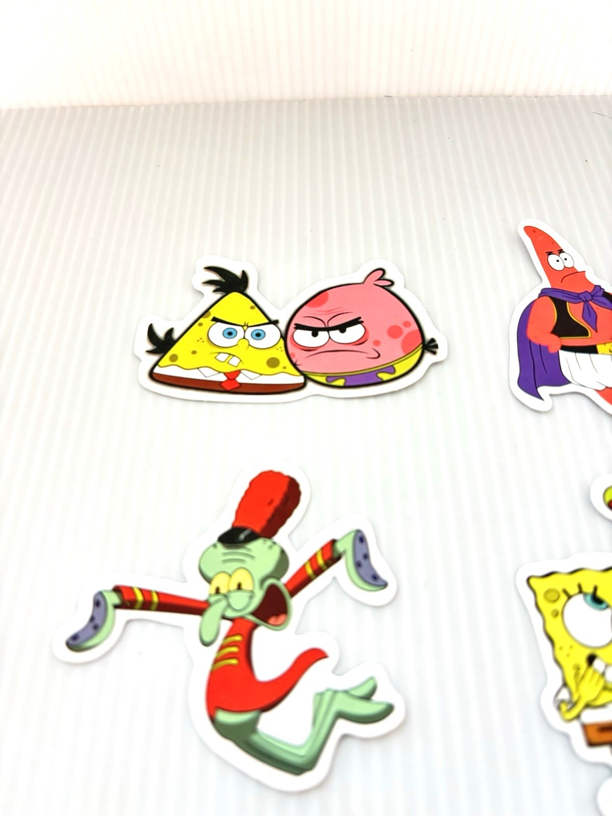SpongeBob SquarePants 6pc Vinyl Stickers Lot Cartoon Water Bottle Laptop Decals