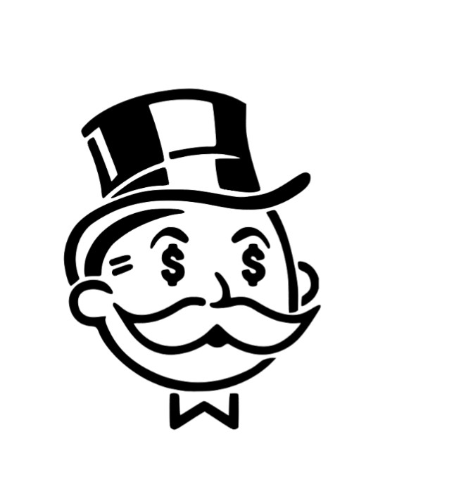 Monopoly Man Vinyl Decal Sticker -Multiple Colors & Sizes- SHIPS FREE!
