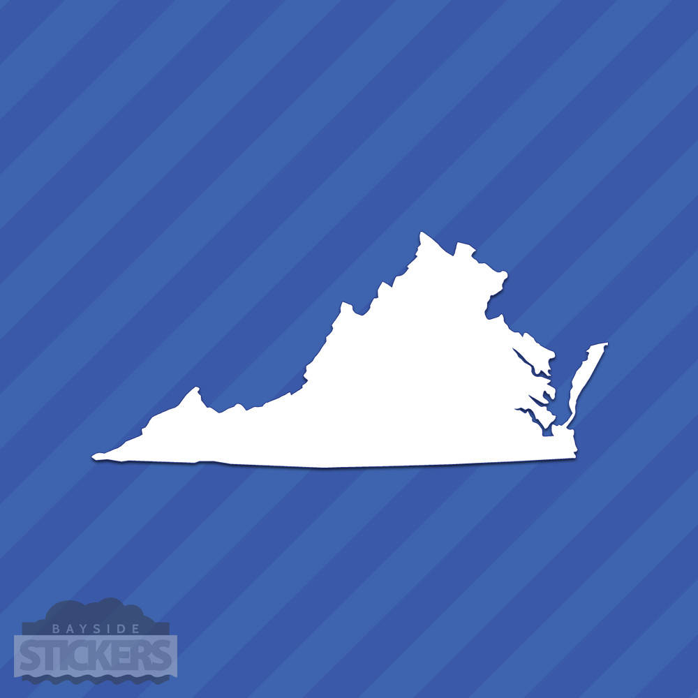 Virginia VA State Outline Vinyl Decal Sticker