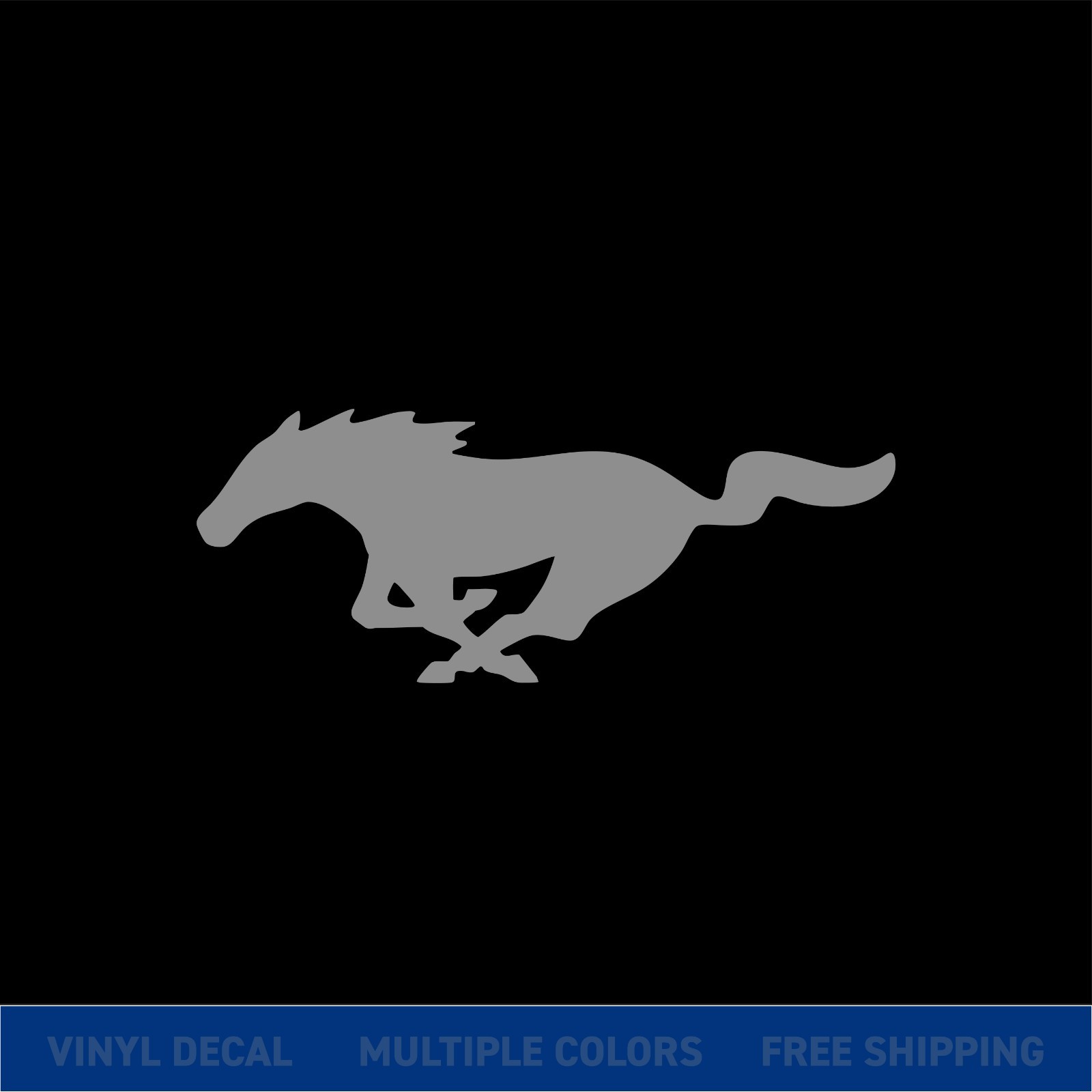 Mustang Horse Logo Decal – Car Truck Window Sticker – Ford Pony Vinyl Graphic