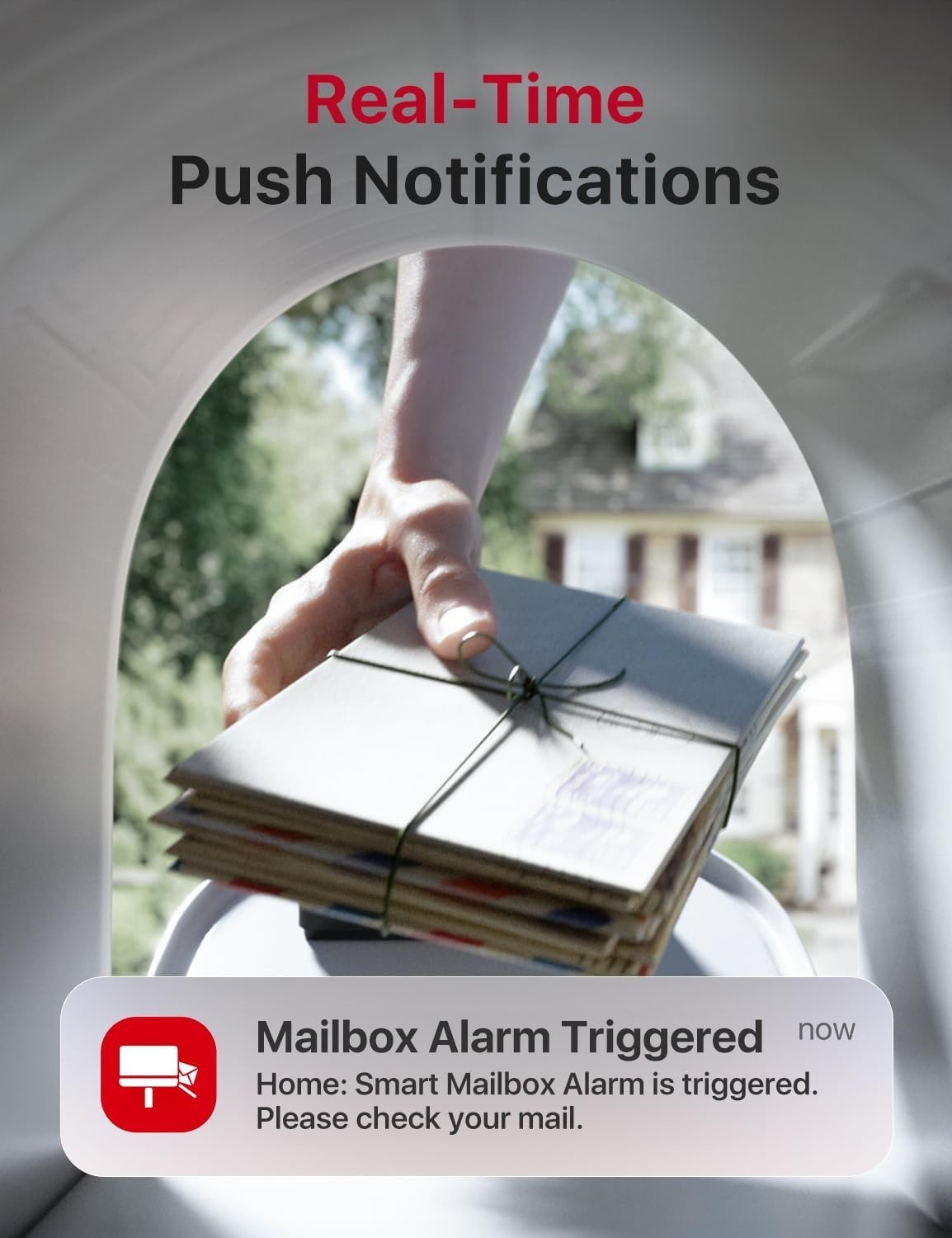 Smart Mailbox Alarm, Wireless Long Range Mailbox Alert, Mailbox Sensor with SBS5