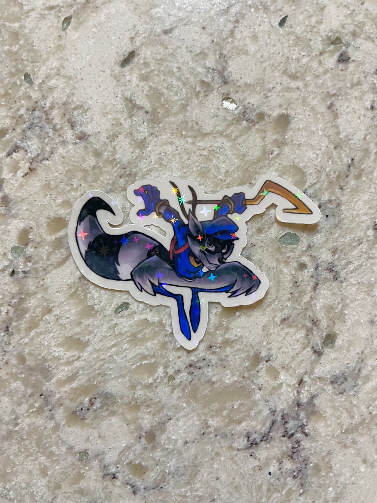 Sly Cooper Sticker l Gloss or Holographic Laminate l Waterproof Decal
