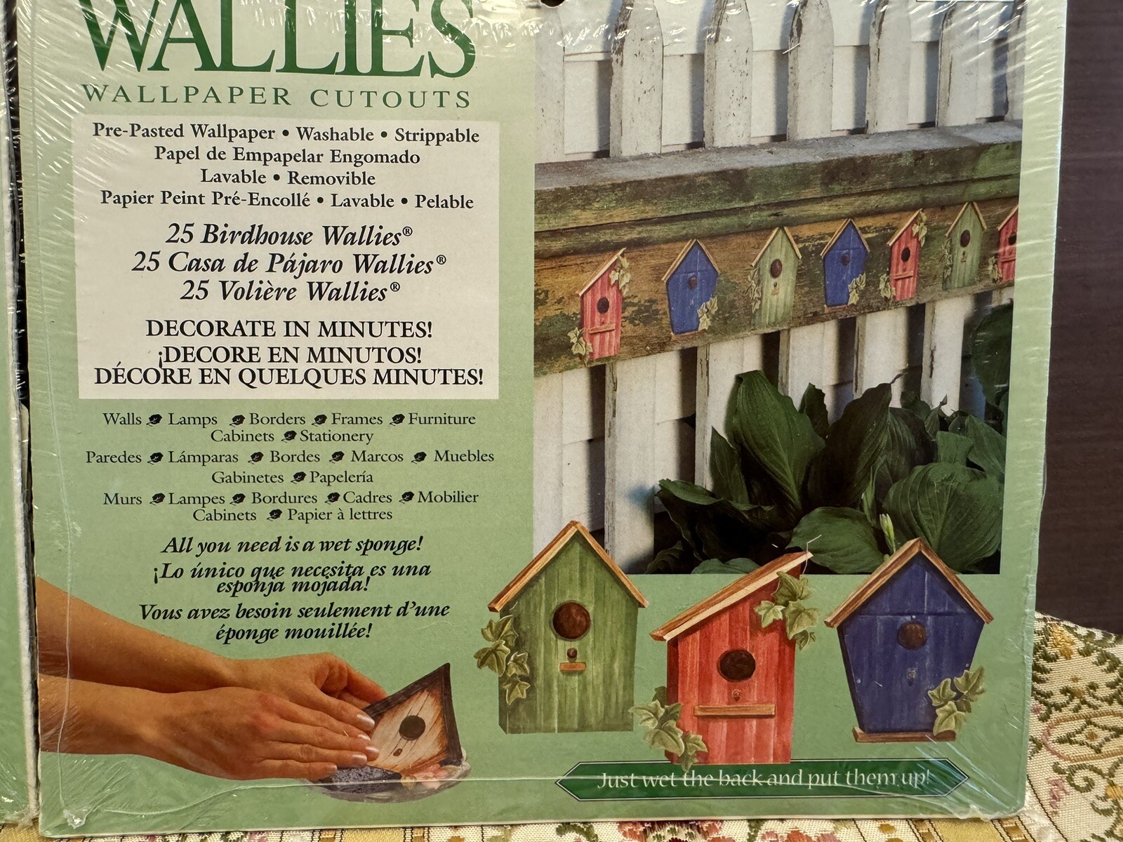 Wallies Wallpaper Cutouts Birdhouse 25 Pieces LOT of 2