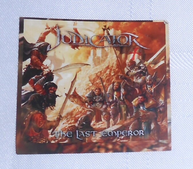 Judicator The Last Emperor Sticker Square 3×3 Metal RARE