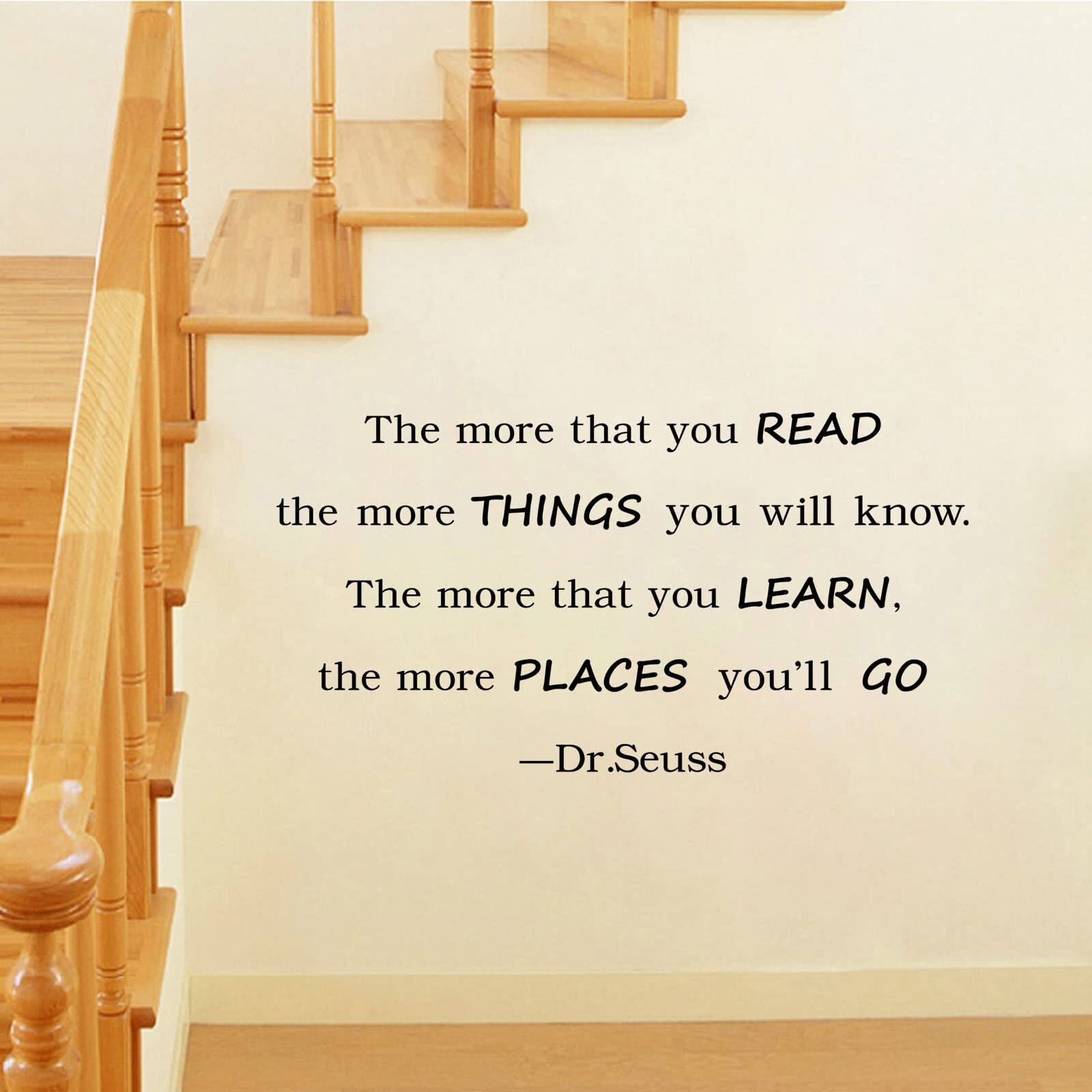 Reading Wall Decals Quotes The More That You Read The More You Know Dr.Seuss …