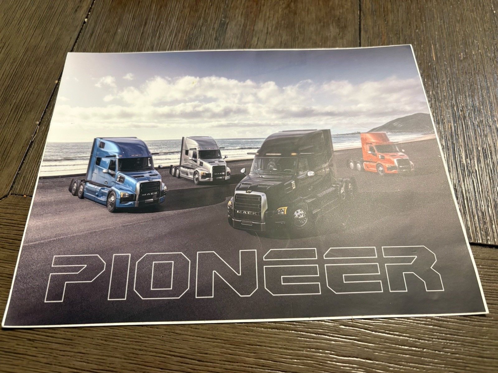Mack Truck Pioneer Wall Poster Sticker 8×10 Next Generation