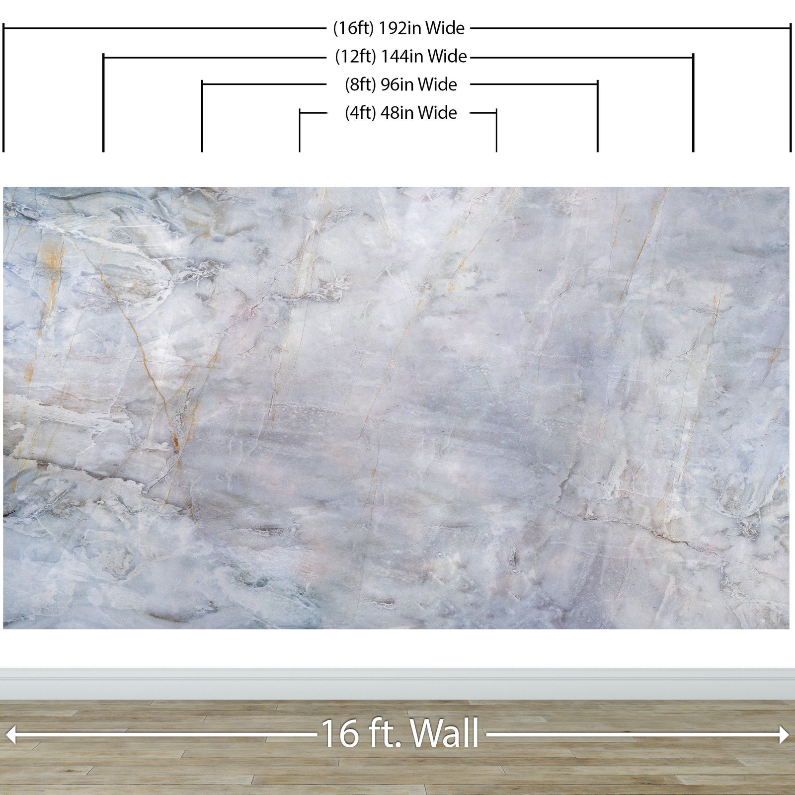 Natural Marble Stone Slate Peel and Stick Wall Mural. #6296
