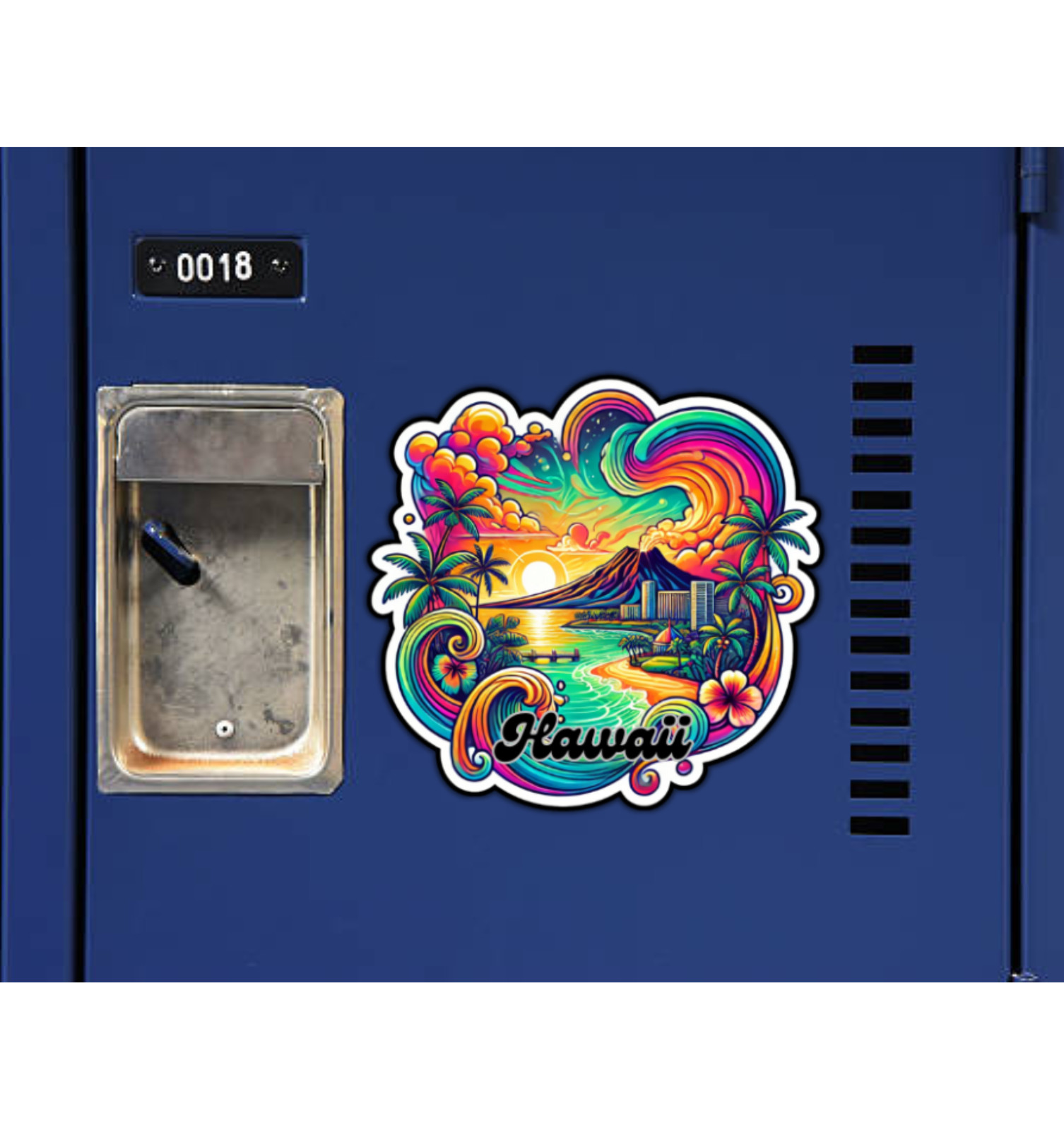 Hawaii Fridge Magnet or Laptop Sticker