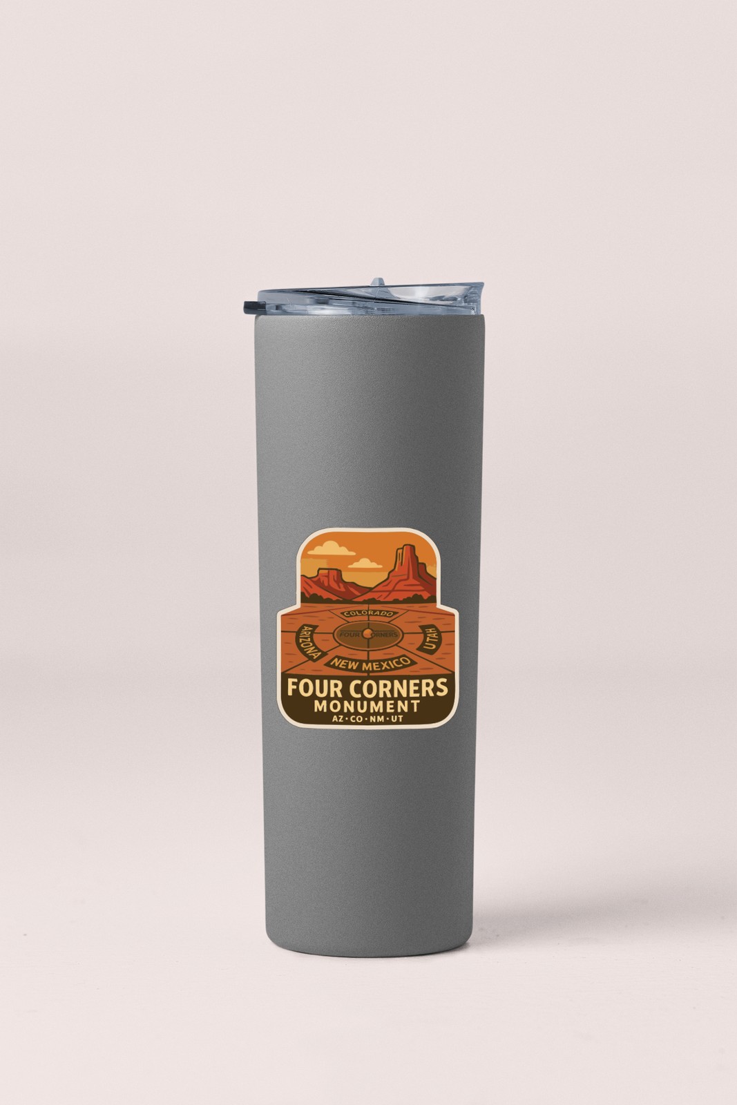 Four Corners Monument Arizona Colorado New Mexico Utah Sticker Decal Vinyl