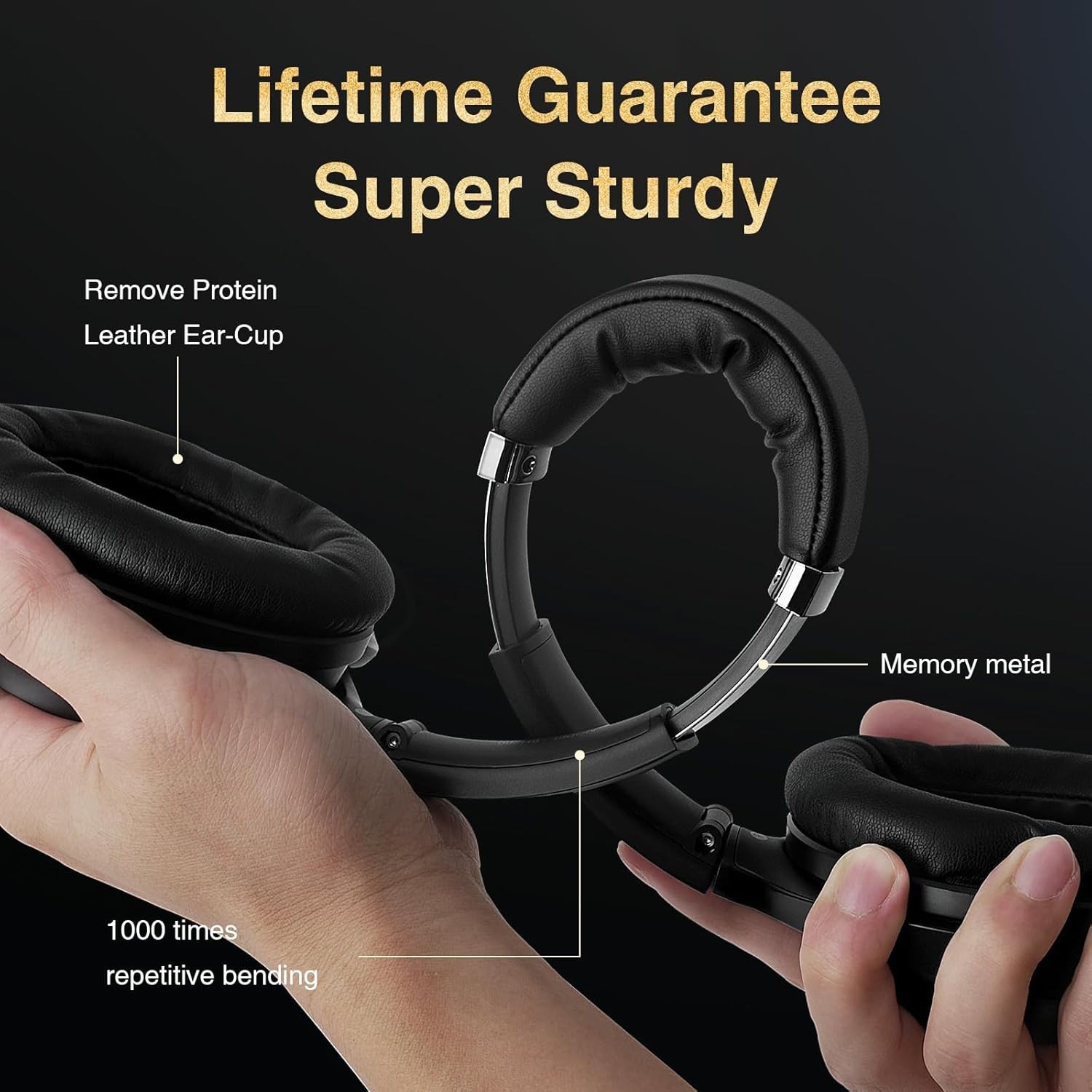 Bluetooth Headphones, Premium Active Noise Cancelling Wireless Head… Fast Ship