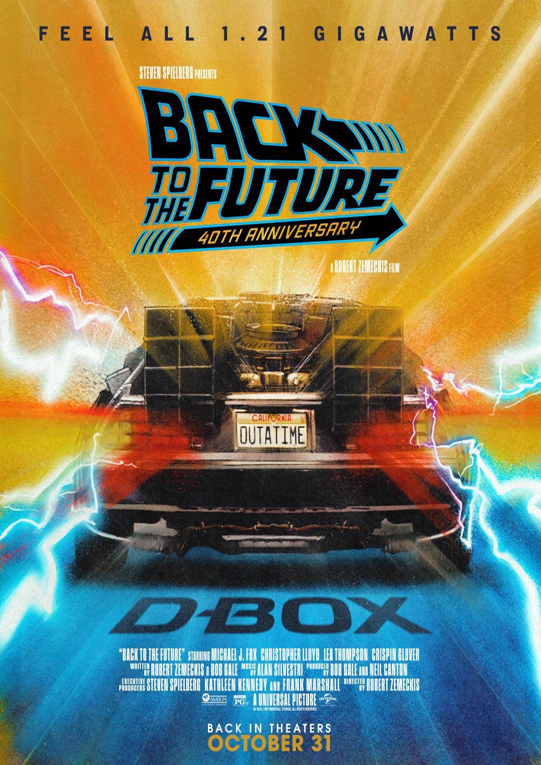 Back To The Future 40Th Anniversary Poster Vintage Movie Collector Print 🎬🍿