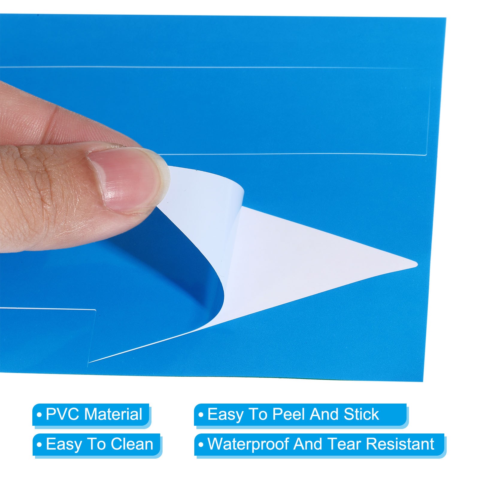 10 Pack 8"x2" Arrow Sticker PVC Removable Self Adhesive Waterproof Floor Blue