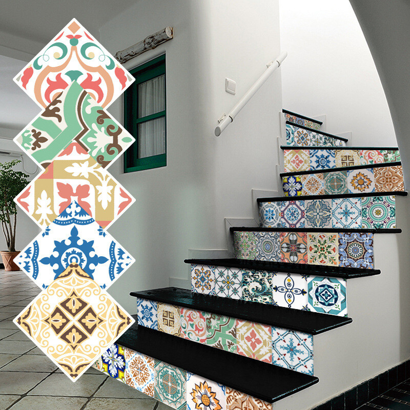 5pcs Vinyl Wall Scale Durable Decal Tiles Floor Stickers