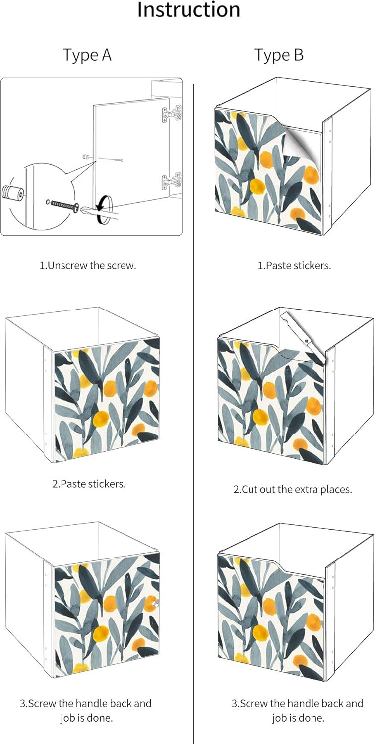 Self-Adhesive Dresser Sticker Peel and Stick Furniture Skin Removable Shelf