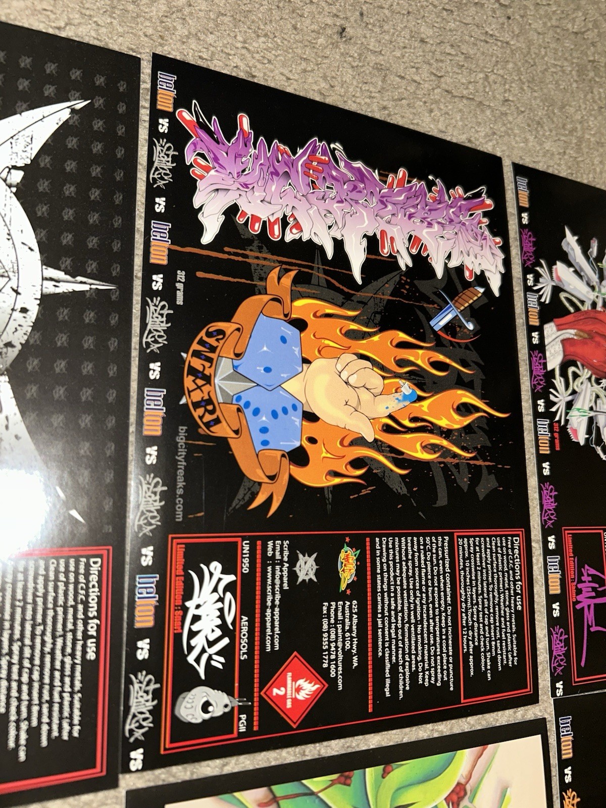 Belton Limited Edition Art Can Stickers Labels Rare Items Graffiti Hip Hop