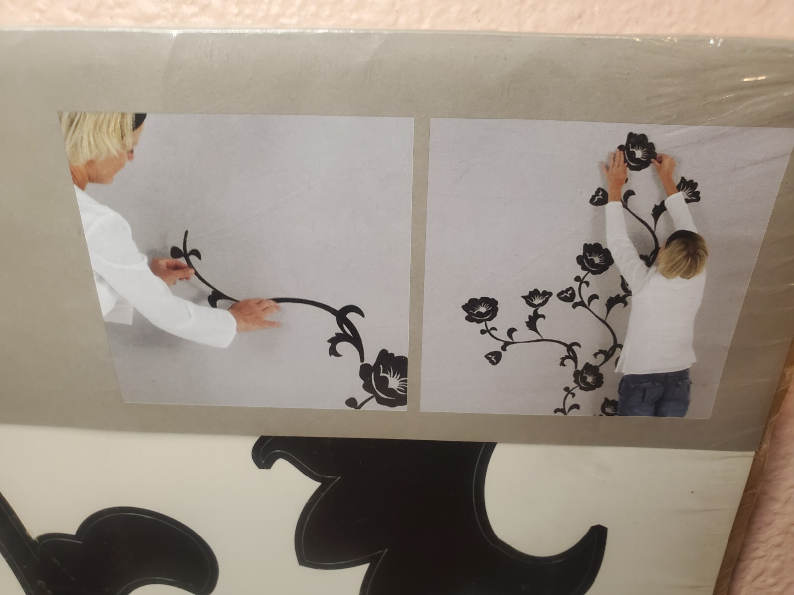IKEA SLATTHULT KALOU WALL STICKERS 001.200.07 BLACK FLOWERS 2006 – NEW IN PACK!