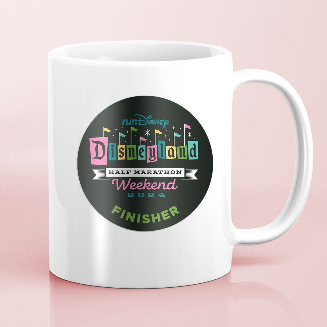 Disneyland Half Marathon 2024 Weekend FLAGS FINISHER Water Bottle Sticker