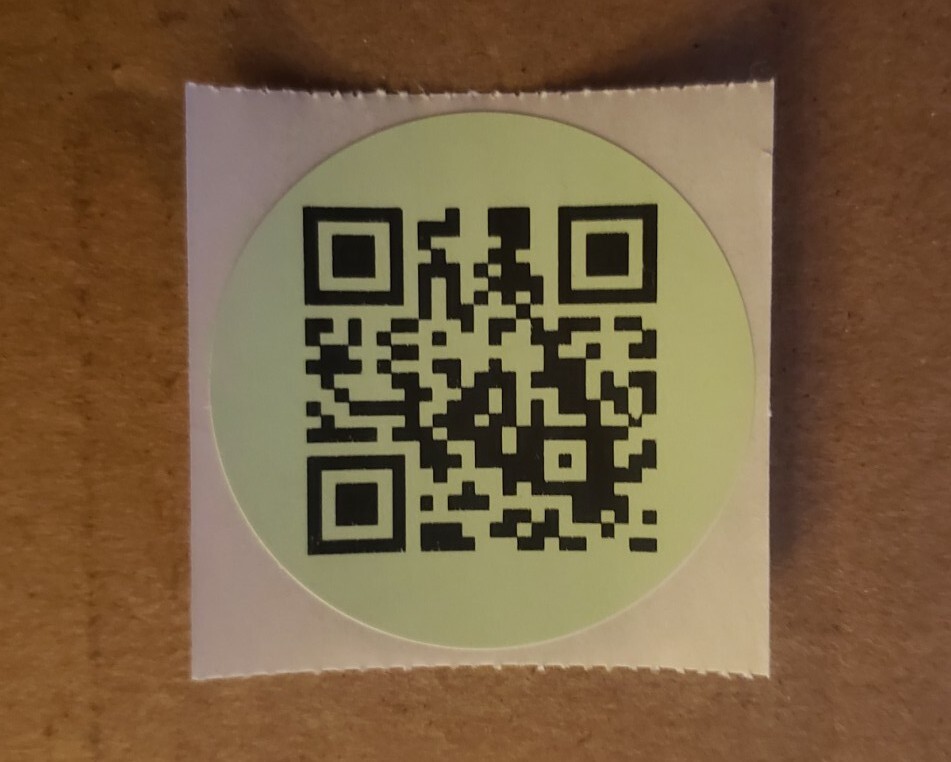 25 Green Rick Roll Joke Video QR Code Labels/Stickers