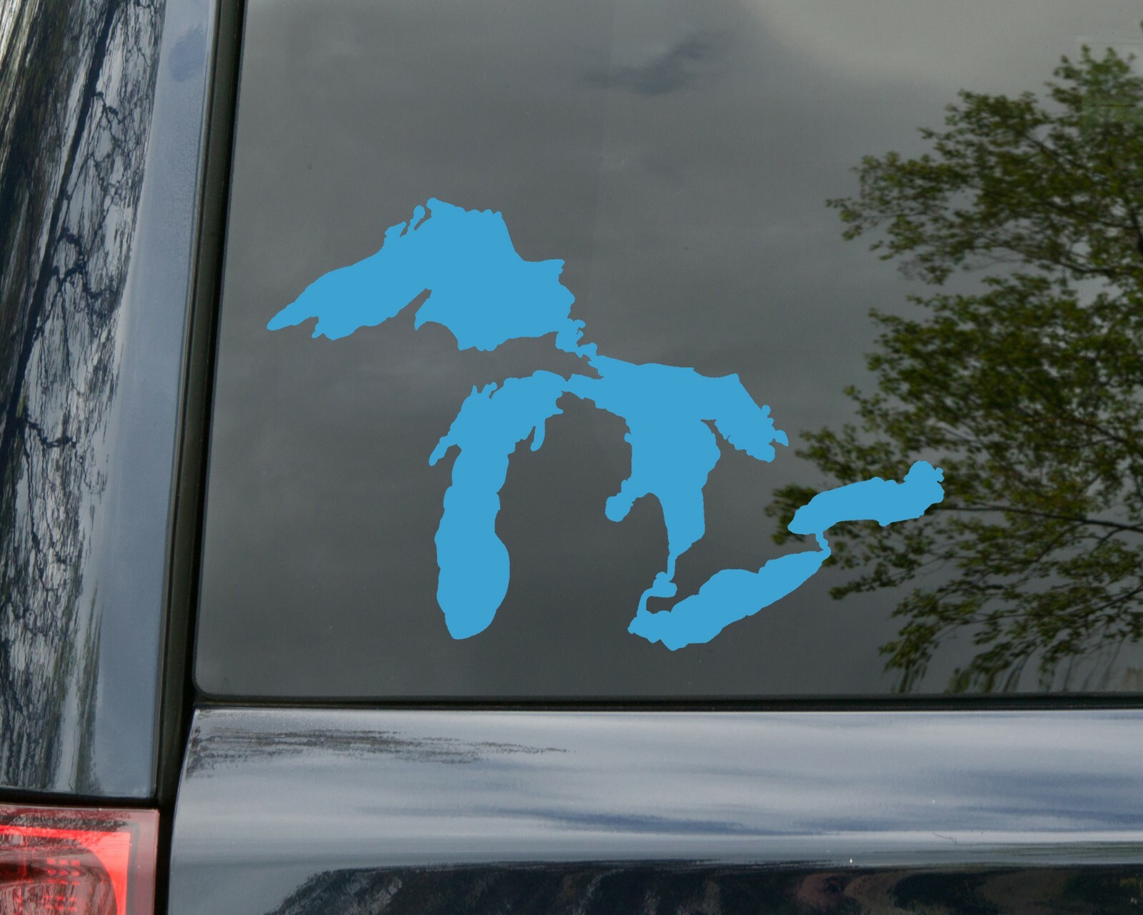 Great Lakes Vinyl Decal – Lake Michigan Superior Ontario Erie – Die Cut Sticker