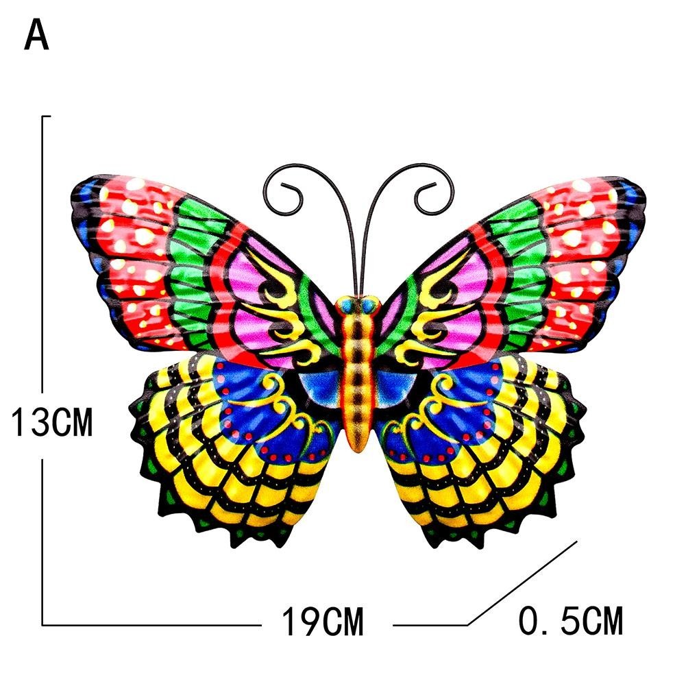 Eye Catching Metal Butterfly Wall Art Outdoor Garden Decor Multipal Color