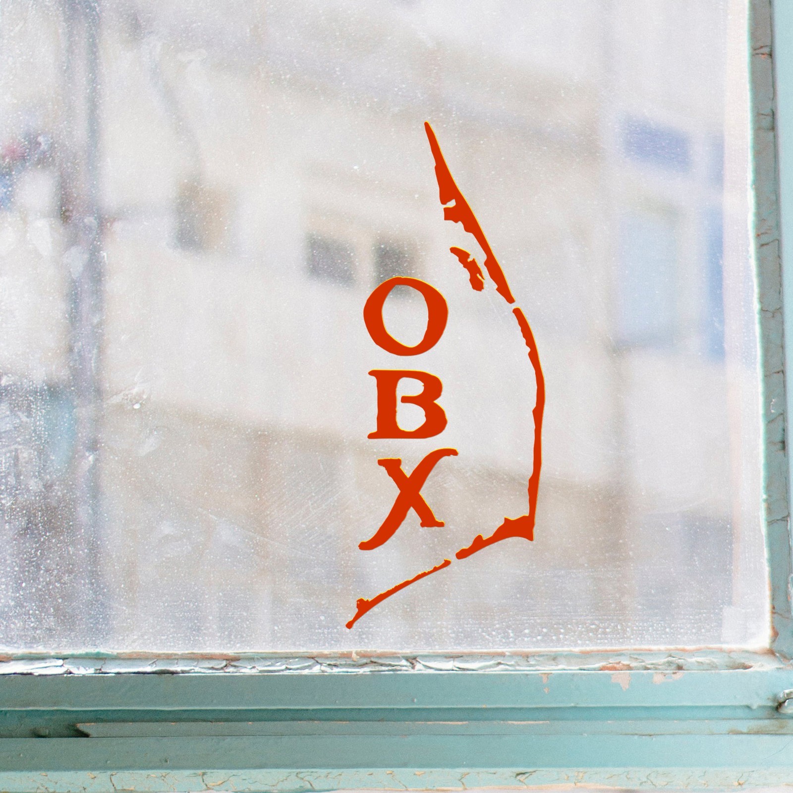 Outer Banks OBX V4 Vinyl Decal – Coastal North Carolina Map Sticker Hatteras